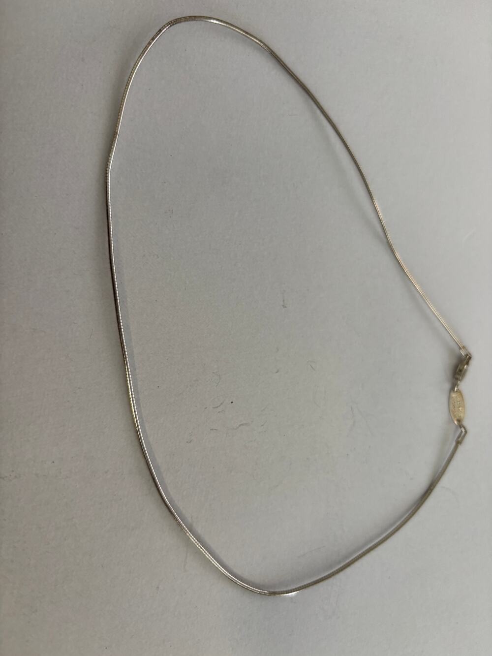 PAOLO ROMEO ITALY Signed STERLING SILVER CHAIN NECKLACE VINTAGE